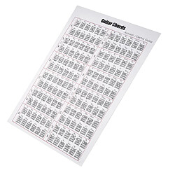 Avis Guitar Chord Chart Portable On the Go Idéal pour les débutants 16x24 pouces