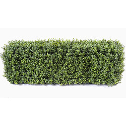 Pegane Plante artificielle haute gamme Spécial extérieur/Buis artificiel Haie de structure en métal coloris vert - Dim : 62 x 25 x 95 cm 