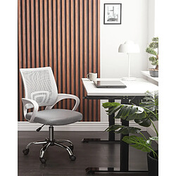 Beliani Chaise de bureau Gris clair SOLID