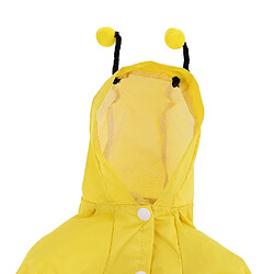 jaune vif petit et moyen chien imperméable animal de compagnie pluie poncho chien animal de compagnie vêtements de pluie s