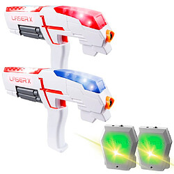 Laser X deux blasters pistolets infrarouges LAS88016