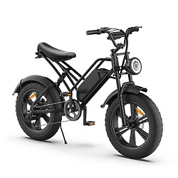 Fat Bike Électrique 750W 48V 18AH Avec Affichage LED Et Pneus 20 Pouces Noir YONIS