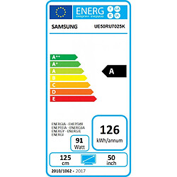 Samsung TV LED 50" 127 cm - UE50NU7025 pas cher