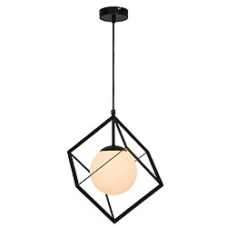 Sampa Suspension moderne Tokyo 137cm réglable métal et verre satiné compatible LED