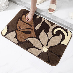 LUUCOZK Tapis de bain antidérapants absorbants à séchage rapide, décoration de salle de bain, motif 9-40x60cm 