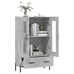 Acheter Maison Chic Buffet,Meuble de Rangement,commode pour salon,Cuisine gris béton 69,5x31x115 cm bois d'ingénierie -MN16701