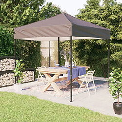 vidaXL Tente de réception pliable Taupe 2x2 m 