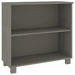 Maison Chic Buffet,Meuble de Rangement,commode pour salon,Cuisine HAMAR Gris clair 85x35x80 cm Bois massif de pin -MN55050