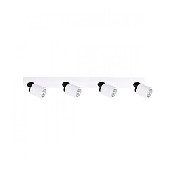 Luminaire Center Spot moderne Lucien blanc 4 ampoules