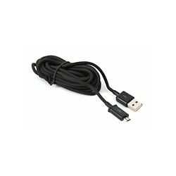 Câble Micro USB vers USB PLATINET PUC1MBB 1 m Noir Cuir