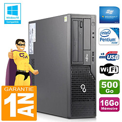 PC Fujitsu Esprimo E500 E85+ SFF Intel G640 RAM 16Go Disque 500Go Wifi W7 · Occasion 