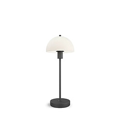 BELID Lampe à Poser Noir, Verre Opalin, Interrupteur Sur Cordon 1x E14