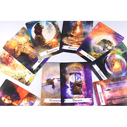 Avis Universal Tarot Deck Mystère Divination Chevalier Romantique Ange Sorcière Moderne Jeu de fête de cartes(Violet)