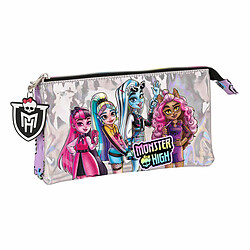 Trousse Fourre-Tout Double Monster High Best boos Lila 22 x 12 x 3 cm