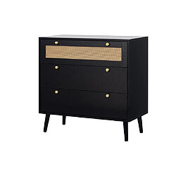 Bestmobilier Goto - commode - noir - 80 cm