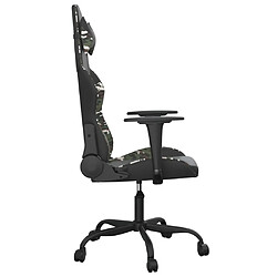 Acheter Maison Chic Chaise Gaming | Chaise de jeu de massage Ergonomique | Chaises de Bureau Noir et camouflage Similicuir -GKD54752