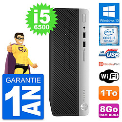 PC HP ProDesk 400 G4 SFF Intel i5-6500 RAM 8Go Disque Dur 1To Windows 10 Wifi · Occasion 