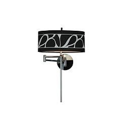 Luminaire Center Applique murale Manhattan Blanc givré, chrome poli