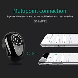 Acheter Wewoo Mini Bluetooth Écouteurs Ecouteurs Sport avec Micro pour Tous les téléphones (BLANC)