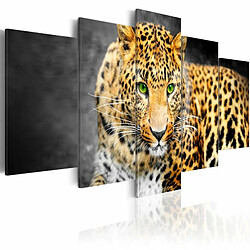 Paris Prix Tableau Imprimé Green Eyed Leopard 50 x 100 cm 