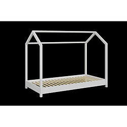 Lit Bella blanc sans tiroir, sans matelas 160/80 