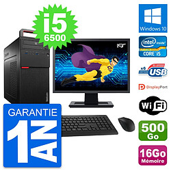 PC Tour Lenovo M700 Ecran 19" i5-6500 RAM 16Go Disque Dur 500Go Windows 10 Wifi - Occasion