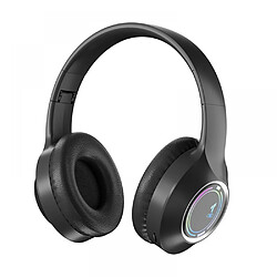 General Casque Bluetooth sur l'oreille, casque stéréo pliable léger sans fil et filaire avec micro, contrôle du volume, casque Bluetooth 5.3 pour iPad/voyage/tablette/PC(noir) 