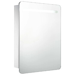 vidaXL Armoire de salle de bain à miroir LED 60x11x80 cm