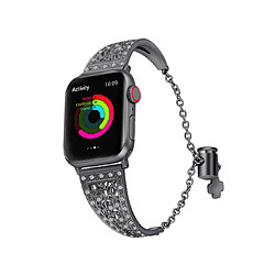 B12 Black Regarder les bracelets de remplacement 40mm 38mm Fleur en métal en acier inoxydable bracelet brillant bracelet pour Apple Iwatch 7654321 SE 