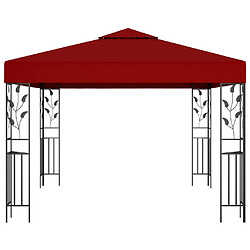 Acheter Maison Chic Tonnelle | Pergola avec guirlande lumineuse à LED 3x3 m Bordeaux -GKD33956