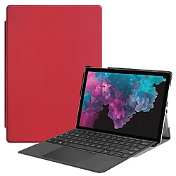 Etui en PU rouge pour votre Microsoft Surface Pro 6/5/4 