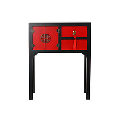 Acheter Console DKD Home Decor Sapin Rouge Noir MDF Oriental (63 x 27 x 83 cm)