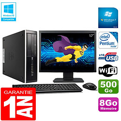 PC HP Compaq Pro 6300 SFF G630 RAM 8Go 500Go Graveur DVD Wifi W7 Ecran 17" · Occasion 