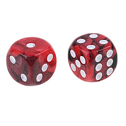 Avis 20pcs Dés à Jouer 6 Faces en Acrylique Dice D6 TRPG 16mm pour Jeux de Société