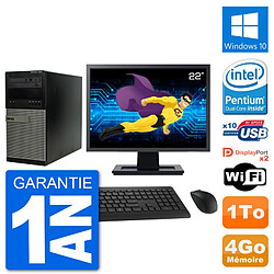 PC Tour Dell 7020 Ecran 22" Intel G3220 RAM 4Go Disque 1To Windows 10 Wifi · Occasion 