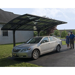 Carport simple 14.3m² gris anthracite - 704229 - PALRAM