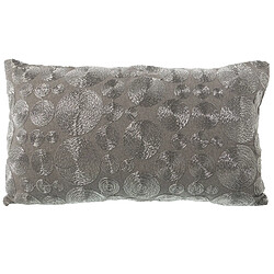 Coussin Alexandra House Living Argenté Textile 30 x 50 cm 