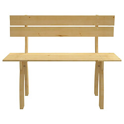 Maison Chic Banc de jardin | Banquette de jardin | Chaise Relax 150 cm Bois de pin imprégné -MN37579