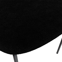 Acheter Rendez Vous Deco Chaise Karl en tissu bouclé noir (lot de 2)