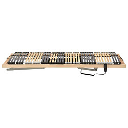 Acheter vidaXL Sommier à lattes électrique sans matelas avec 7 zones 90x200 cm