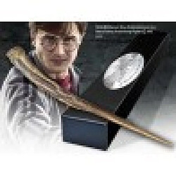 Noble Collection - Réplique en résine peinte à la main de la baguette cassée de Harry Potter- livrée en boîte de collection avec clip métal assorti. 