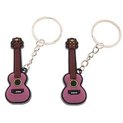 2x porte-clés porte-clés pendant pour ukulélé d'instruments de musique