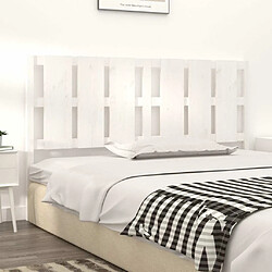 Avis Maison Chic Tête de lit scandinave pour lit adulte,Meuble de chambre Blanc 185,5x4x100 cm Bois massif de pin -MN59145