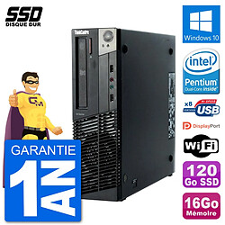 PC Lenovo ThinkCentre M92p SFF Intel G630 RAM 16Go SSD 120Go Windows 10 Wifi · Occasion 