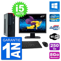 PC Fujitsu E520 DT Ecran 27" Intel i5-4570 RAM 8Go Disque 250Go Windows 10 Wifi · Occasion 