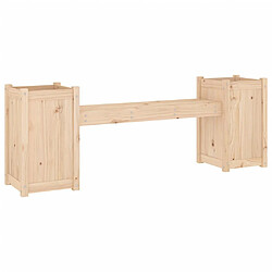 Maison Chic Banc d'extérieur | Banc avec jardinières 180x36x63 cm bois massif de pin -GKD61337