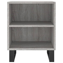 Avis vidaXL Table de chevet sonoma gris 40x30x50 cm bois d'ingénierie