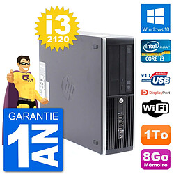 PC HP Compaq Pro 6300 SFF Intel i3-2120 RAM 8Go Disque Dur 1To Windows 10 Wifi - Occasion