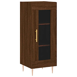 Acheter vidaXL Buffet haut Chêne marron 34,5x34x180 cm Bois d'ingénierie