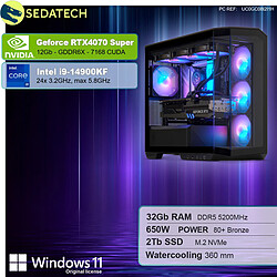 Sedatech PC Gamer V360 • Intel i9-14900KF • RTX4070 Super • 32Go DDR5 • 2To SSD M.2 • Windows 11